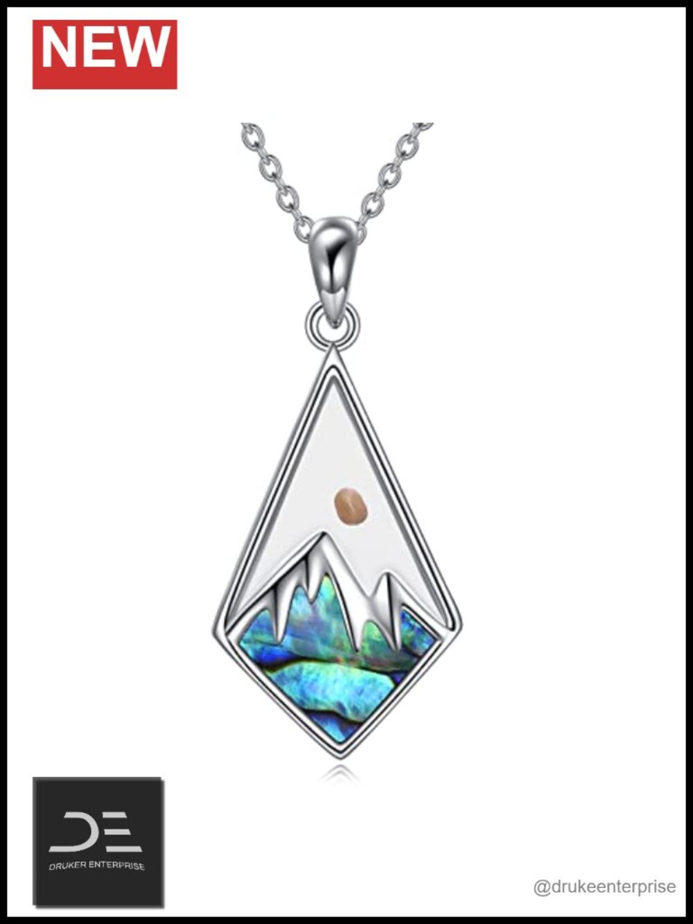 925 Sterling Silver Mustard Seed Pendant Necklace Faith Inspirational Jewelry